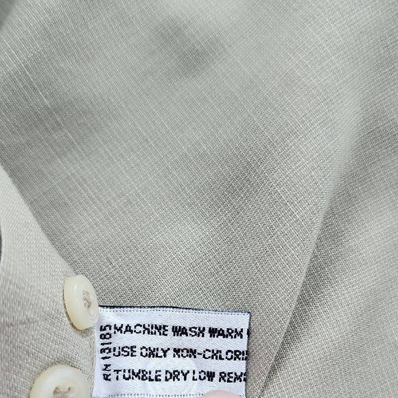 Pierre Cardin Tan Dress Shirt 17 1/2 - Picture 5 of 5